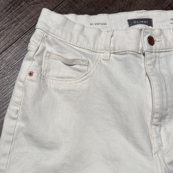 NWOT DL1961 Hepburn Wide-Leg Women's Cream Jeans - Picture 3 of 13